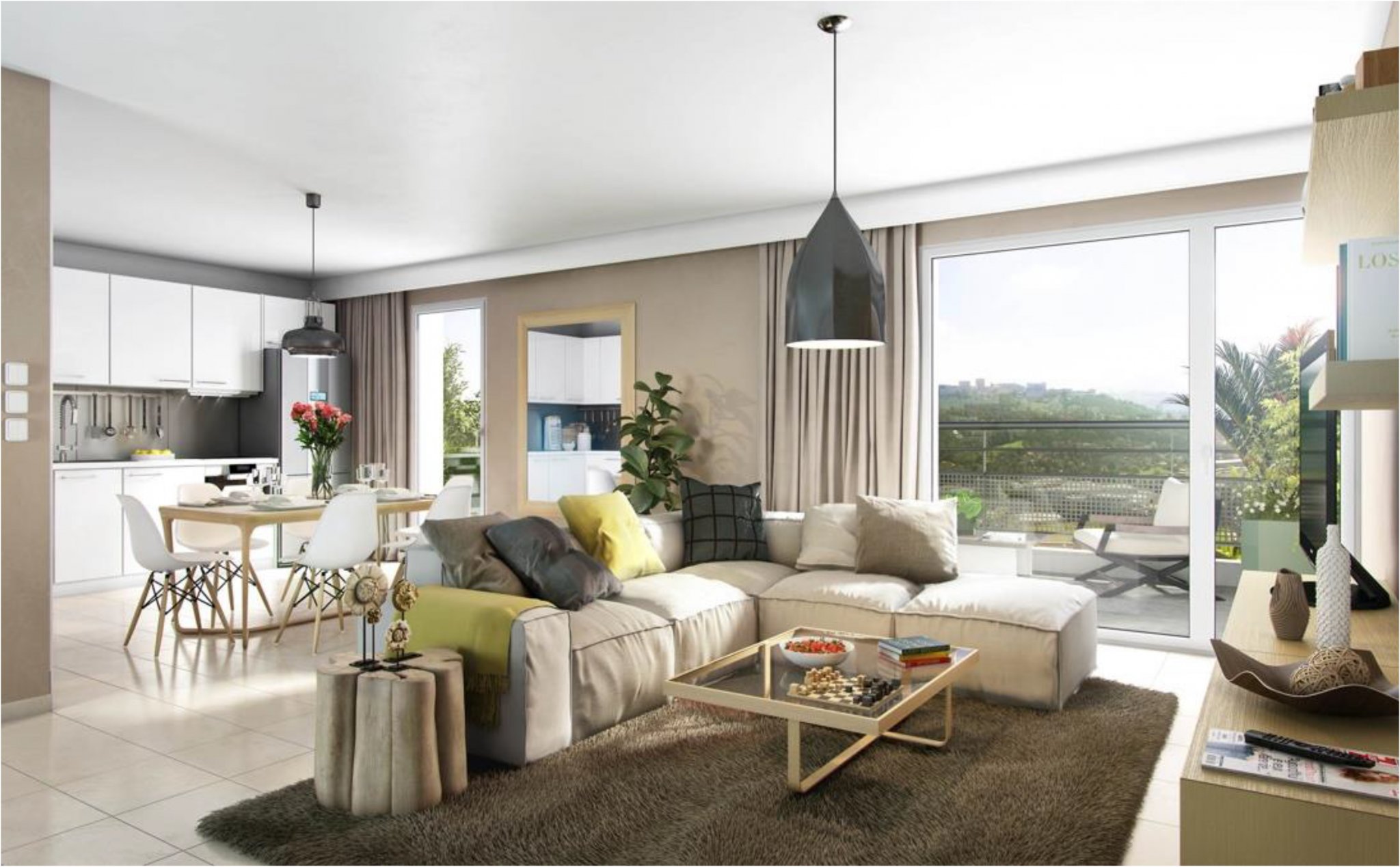 EN PLEIN CENTRE DE LUNERAY APPARTEMENT T3 RESIDENCE L'EVEIL